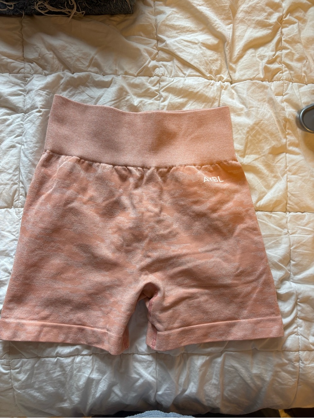 AYBL Orange High-Waist Bike Shorts